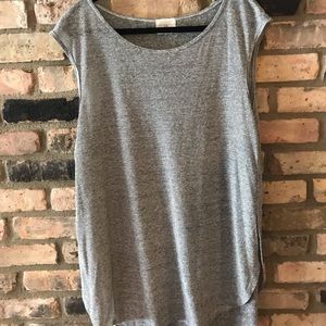 XL T.la mid tank top black and white stripes